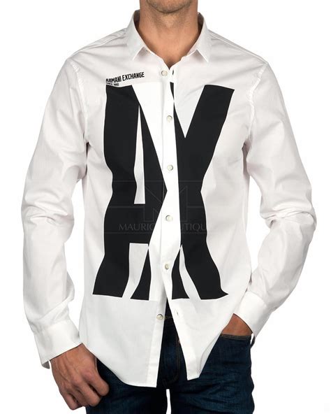 camisas de vestir armani|armani exchange shirts long sleeve.